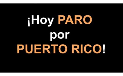 ¡Hoy PARO por Puerto Rico!