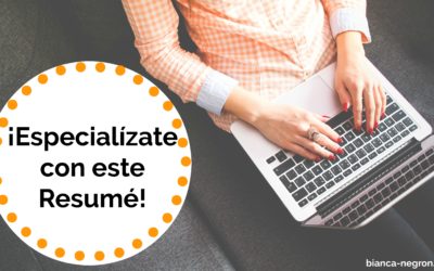 ¡Especialízate con este Resumé!